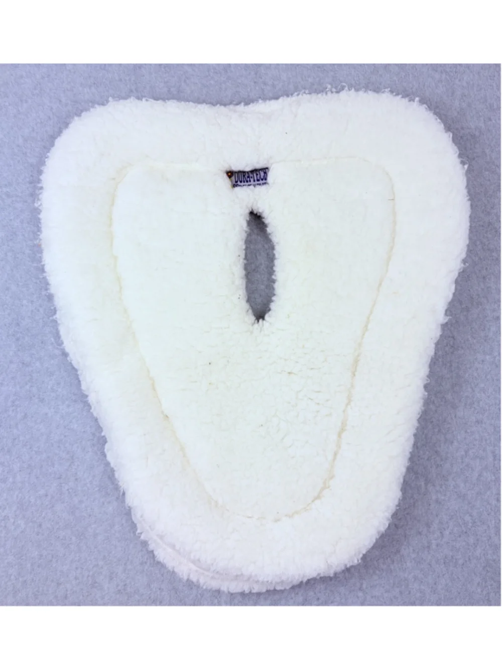 DURA-TECH White Fleece Wither Relief Half Saddle Pad Seat Saver 22x20